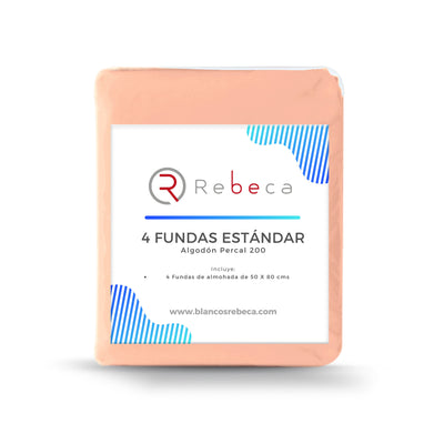 4 Fundas De Almohada Estándar 200 -15 Colores A Elegir